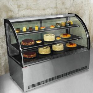 Vitrina Pastelera Curva 530 Lts. 1500x700x1200 mm. - Imagen 2