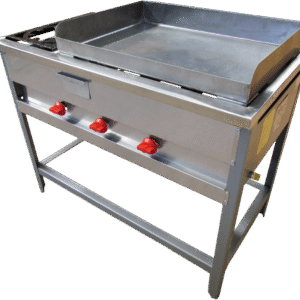 Plancha Churrasquera 50 x 70 cm Con 2 Quemadores - Imagen 3