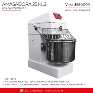 Amasadora De 25 Kg.