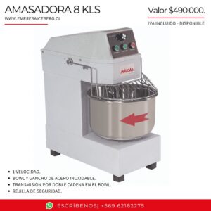 Amasadora De 8 Kg.