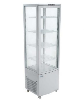 Refrigerador de Exhibicion Panoramico con Cristal Curvo