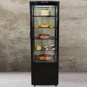 Vitrina Pastelera Vertical Negra 218 Lts. - Imagen 2