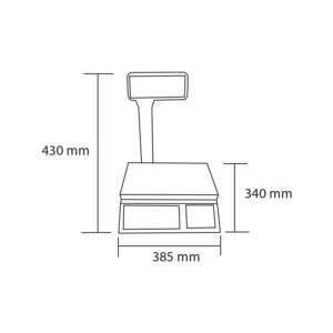 Balanza Electrónica Visor Lateral 30 kg. - Imagen 3