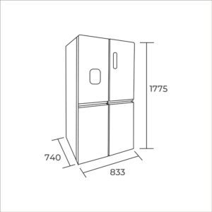 Refrigerador Side By Side 467 Lts. - Imagen 4