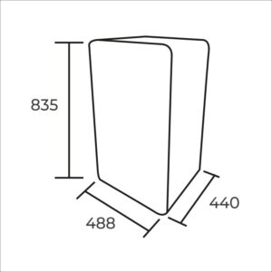 Frigobar Retro 93 Lts. Rojo - Imagen 3
