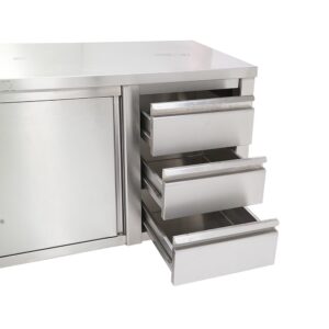 Mesón cerrado 3 cajones 1500 mm. - Imagen 2